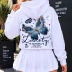 Liberty Kelebek Baskılı Beyaz Kapüşonlu Sweatshirt Liberty Kelebek Baskılı Beyaz Kapüşonlu Sweatshirt