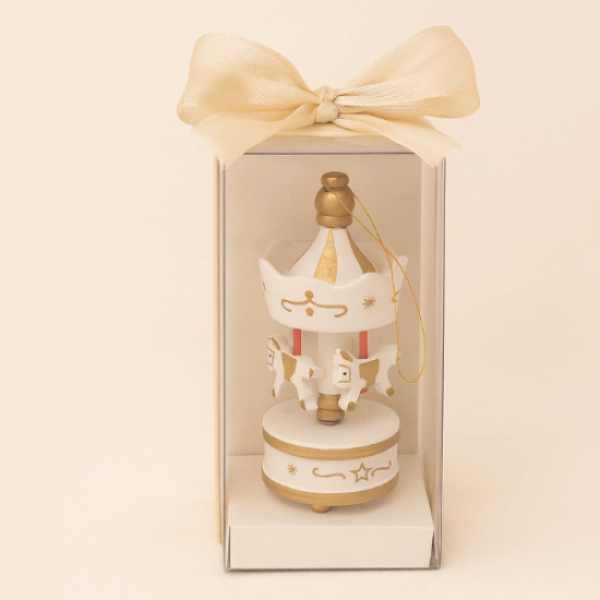 Atlı Karınca Temalı Kişiye Özel Hediyelik Biblo – Şeffaf Kutu ve Kurdeleli Sunum