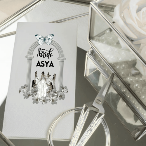 Bride To Be Kişiye Özel Garson Katlama Peçete – Gelin Nedime Konseptli