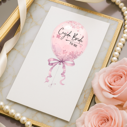 Bride To Be Pembe Balon Tasarımlı Parti Peçete – Bekarlığa Veda & Bridal Shower