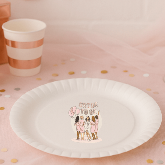 Kişiye Özel Bride Parti Temalı Tabak – Gelin Bekarlığa Veda Süsleme Ürünü