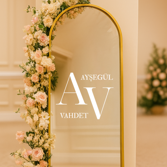 Kişiye Özel Cam Ayna Yazısı Karşılama Panosu