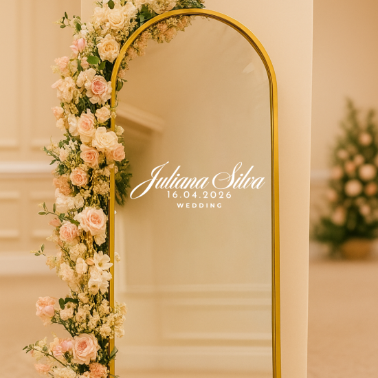 Kişiye Özel Cam Ayna Yazısı Karşılama Panosu