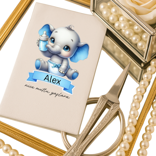 Kişiye Özel Fil Temalı Doğum Günü Peçetesi