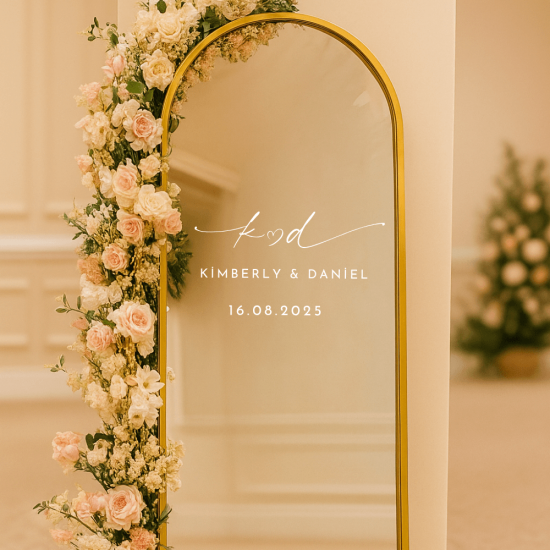 Kişiye Özel Folyo Yazı Çıkartması – Ayna & Pleksi Yüzey Uygulama Sticker