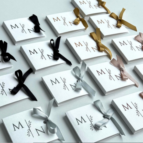 Kişiye Özel Kurdeleli Madlen Çikolata Kartı – Söz, Nişan ve Nikah Hediyeliği