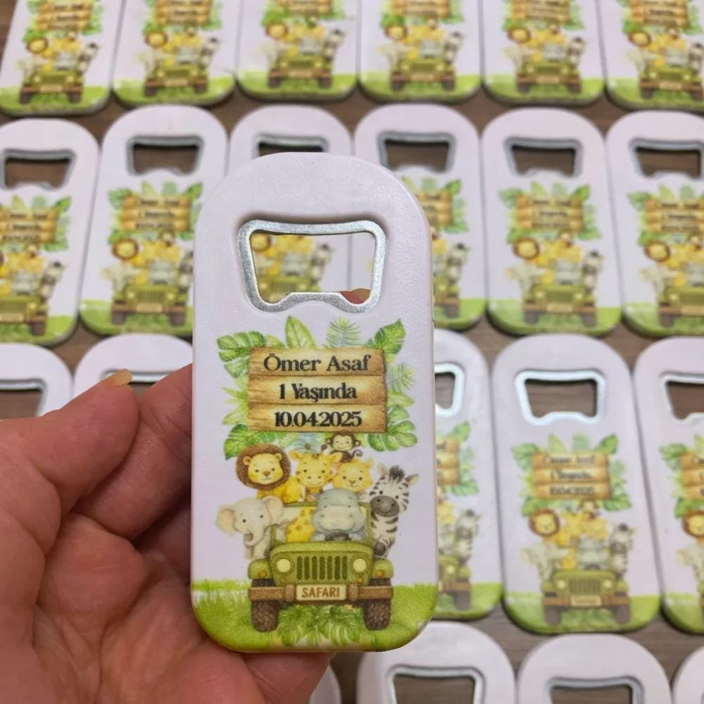 Kişiye Özel Safari Konsept Açacak Magnet – Doğum Günü Hediyelik