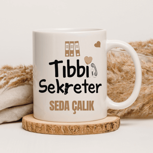 Kişiye Özel Tıbbi Sekreter Kupa Bardak