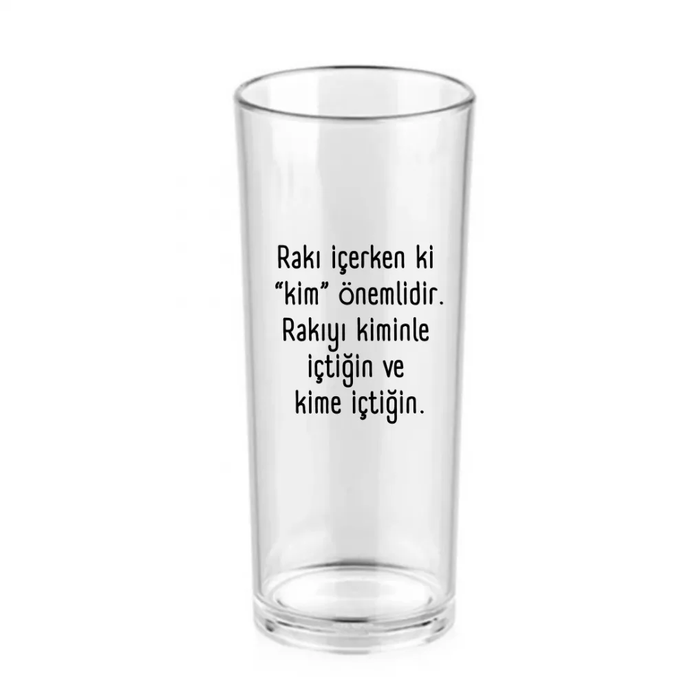 Rakı İçerken Kim “Kim” Önemlidir? Yazılı Raki Bardağı