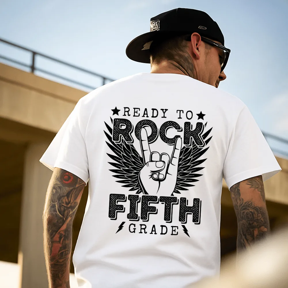Ready to Rock Fifth Grade Oversize Tişört – Winged Rock Hand Edition Ready to Rock Fifth Grade Oversize Tişört – Winged Rock Hand Edition