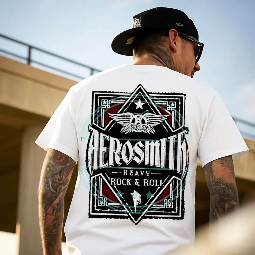 Retro Rock Band Style Oversize Tişört – Heavy Rock Edition Retro Rock Band Style Oversize Tişört – Heavy Rock Edition
