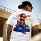 Streetwear Ayı Grafiti Tasarımlı Oversize Tişört – No Luck, All Hustle Streetwear Ayı Grafiti Tasarımlı Oversize Tişört – No Luck, All Hustle